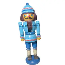 1980s Handpainted Kathe Wolfeheart German Handpainted Wooden Nutcracker - 14”