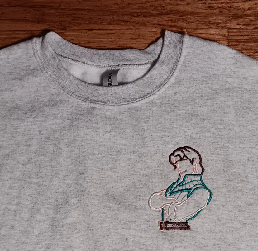 Flynn Rider Embroidered Tangled Sweatshirt NEW Disney Musical princess