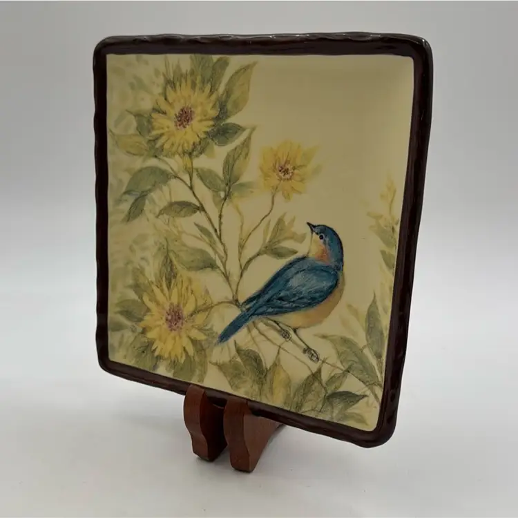 Susan Winger Somerset Song Plate For Bird Lovers
