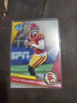 2023 Bowman Chrome University Caleb Williams USC Bowman Chrome Card