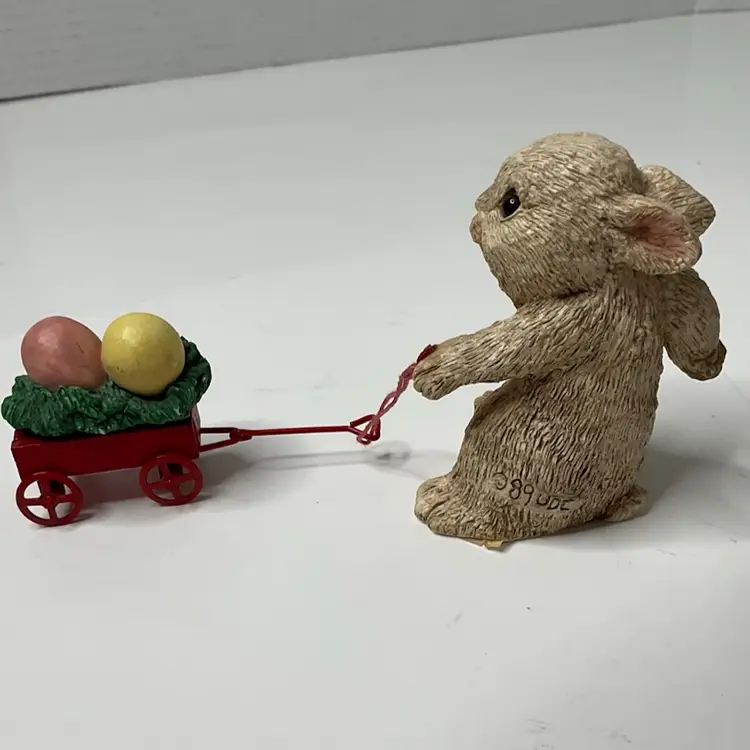 Vintage "Bubba with Wagon" from The Easter Bunny Family  1989 United Design