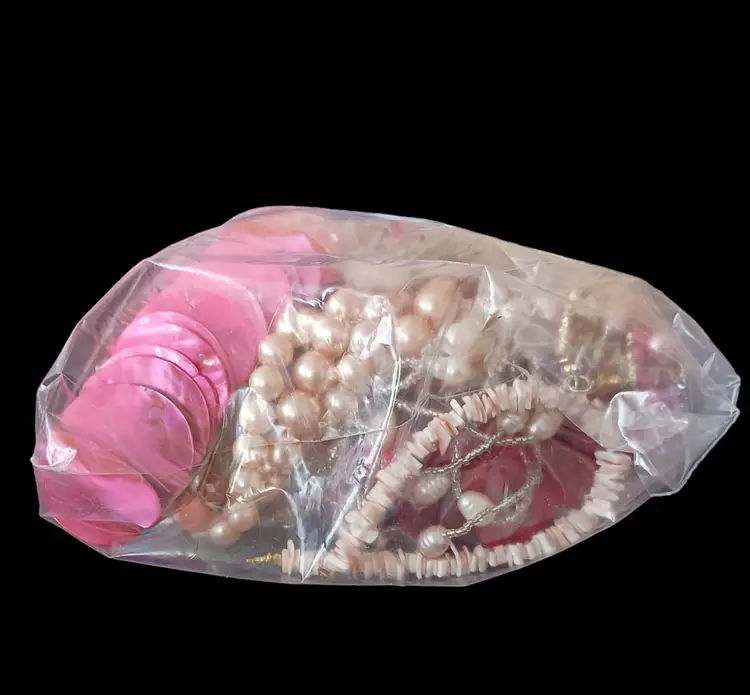 "Pink Parfait" Themed All Wearable Mystery Jewelry Collection 1 lb Vtg/Mod