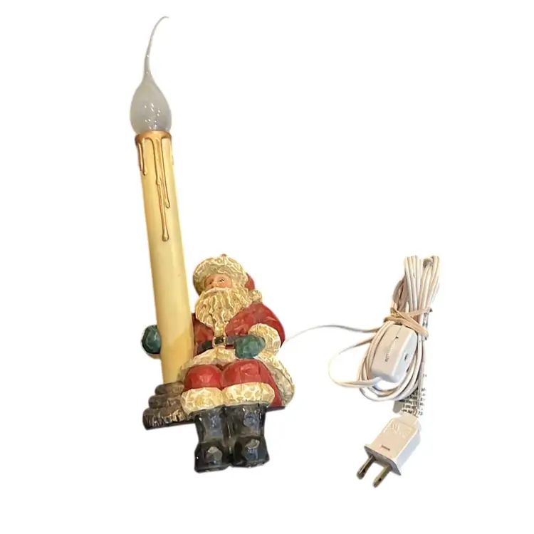 Vintage Santa Light Shelf Sitter