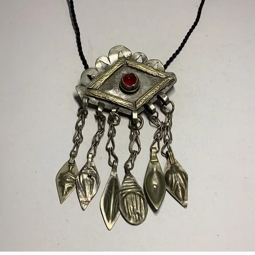 Silvertone Necklace Unique Artist Made Piece