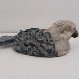 Studio pottery shore bird (Scuttle's cousin), signed