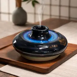 Vintage Studio Art Pottery Vase, Artist Signed, 7/07