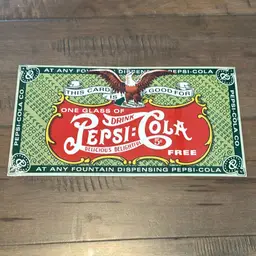 PepsiCo Aluminum Bar Sign