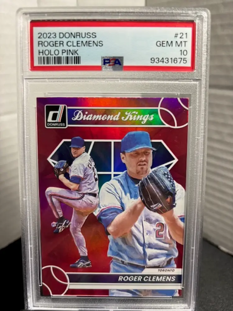 ROGER CLEMENS 2023 Donruss Holo Pink PSA 10 Gem Mint POP 1 A1489