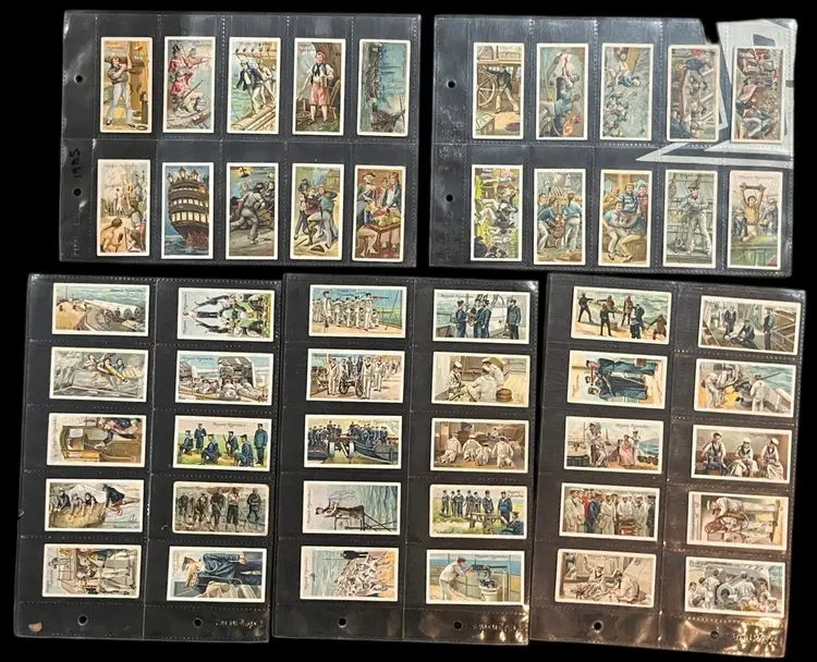 52. Set Of 1905 Player's Life On Board a Man of War Cigarette Cards