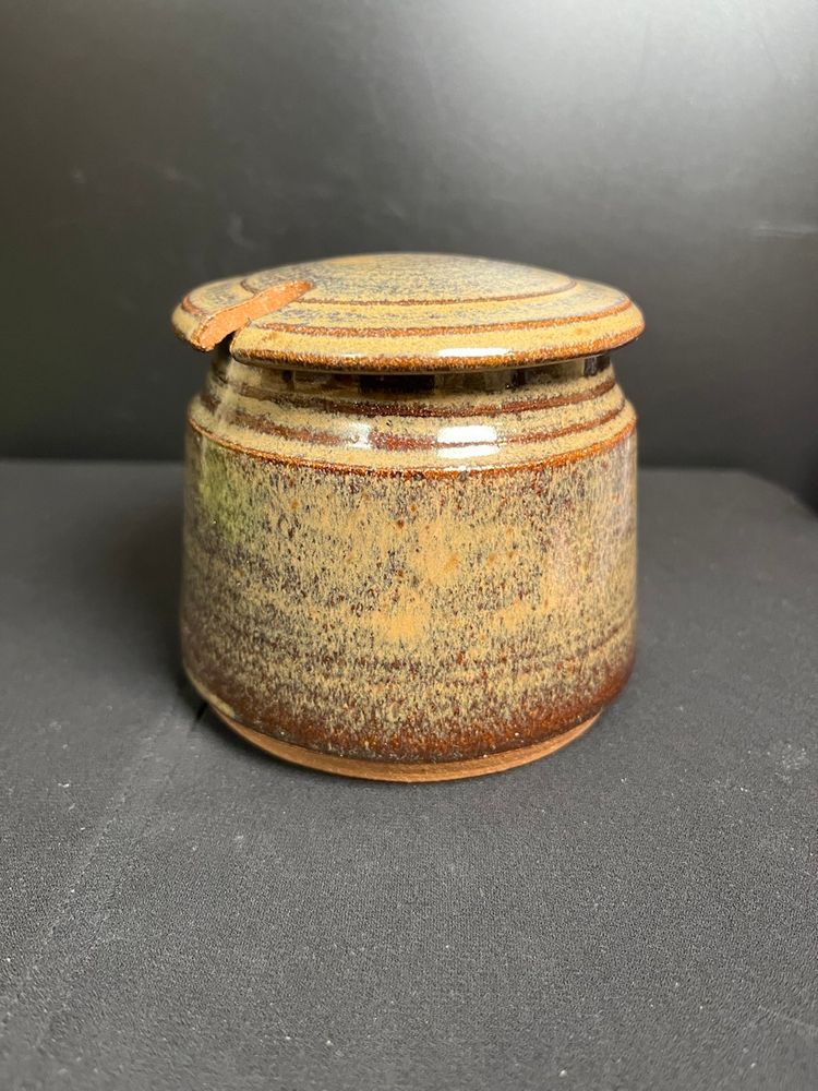 Studio Pottery Honey Pot w/ Lid