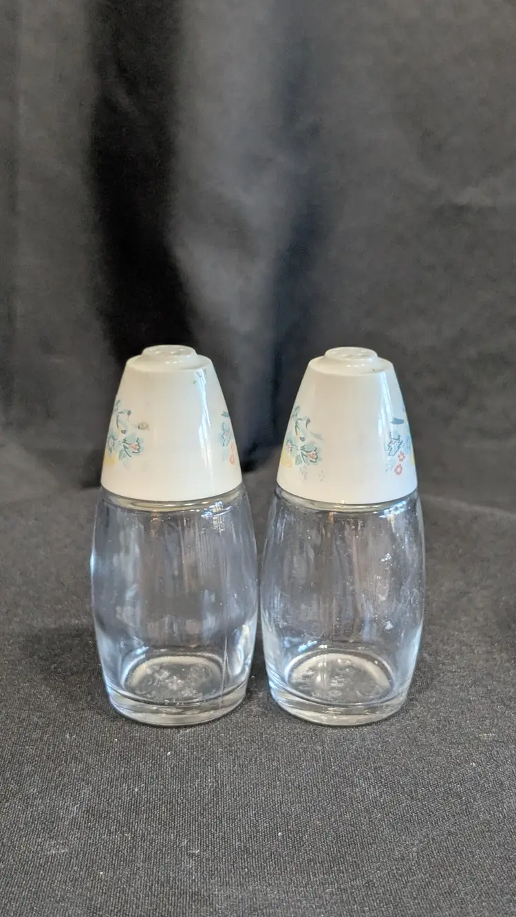 GEMCO USA Salt & Pepper Shakers-Floral Basket Design 1960's-70's