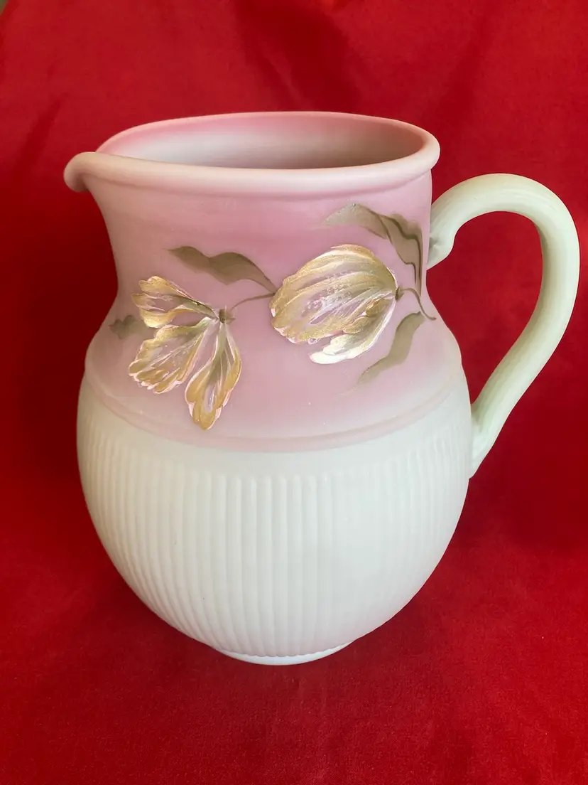 27. VTG Lotus Mist “Blushing Tulip” Pitcher