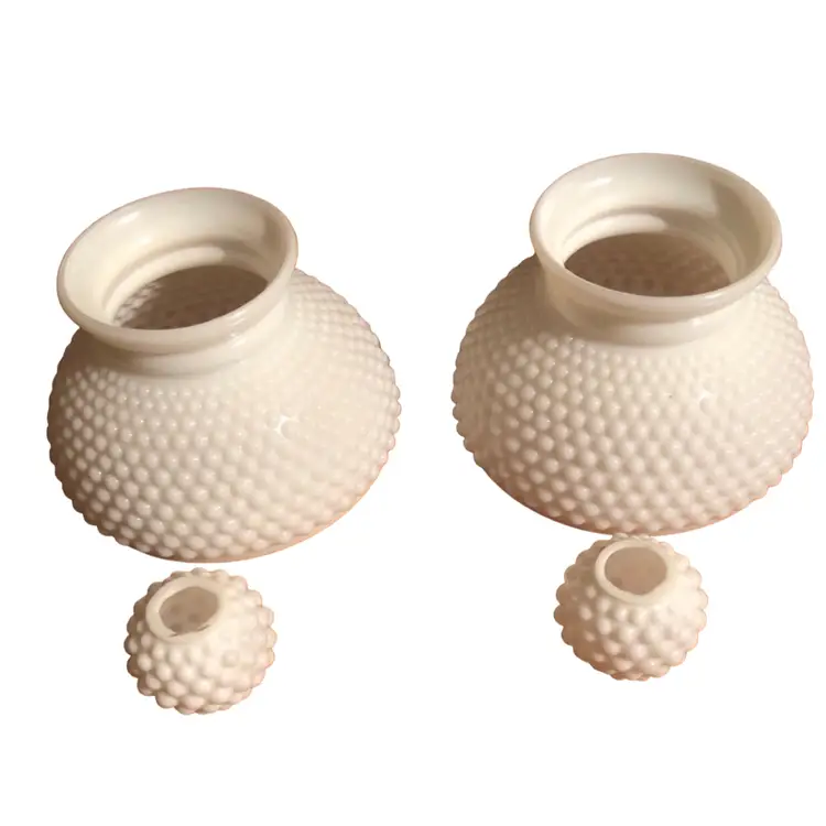 6” Milk Glass Globe and Balls