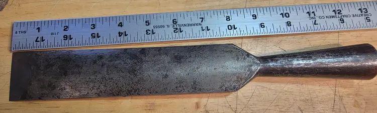 Vintage PS&W Co. Timber Framing Slick – No.1 EX – 1 5/8" Blade – USA 1890-1915