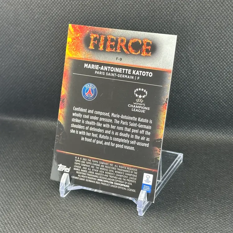 Marie-Antoinette Katoto Fierce - 2022/23 Topps Chrome UEFA PSG Paris Saint-Germain