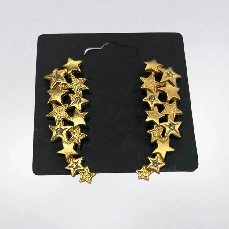 Vintage 1980's JJ Gold Tone
Shooting Star Earrings