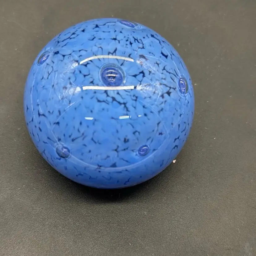 Baby Blue And Star  Bubbled  Paperweight