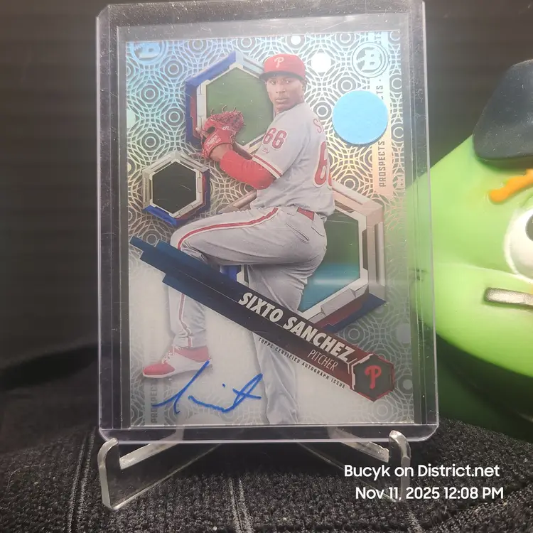 2018 Bowman High Tek Auto - Sixto Sanchez Philadelphia Phillies