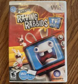 Rayman Raving Rabbids TV Party (Nintendo Wii, 2008) Complete w/ Manual & Disc - Tested!