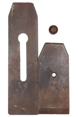 Antique Sandusky (Ohio Tool Co.) Thick Tapered Double Plane Iron 2-1/8" Wide