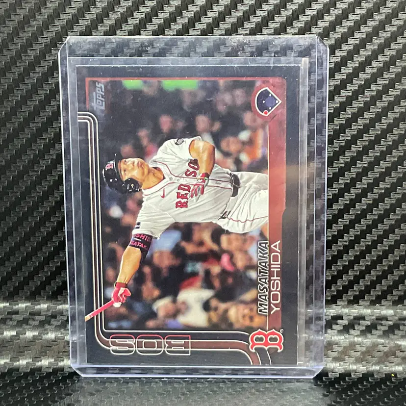 2025 Topps Series 1 Masataka Yoshida #324 Black Parallel /74 Boston Red Sox