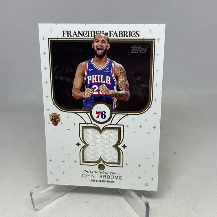 2025-26 Topps - Franchise Fabrics Johni Broome #FF-JO (MEM, RC)