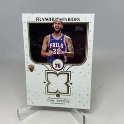 2025-26 Topps - Franchise Fabrics Johni Broome #FF-JO (MEM, RC)