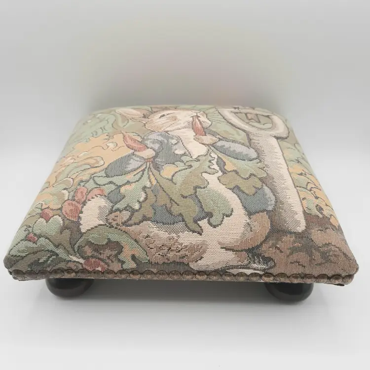 Peter Rabbit Tapestry Footstool Bunny Carrot Easter