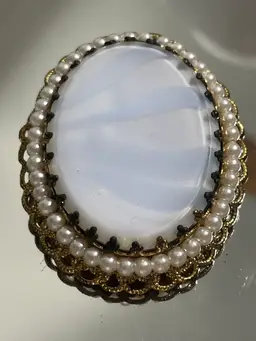 Blue And White Swirl Glass