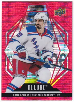 2022-23 Upper Deck Allure Red Rainbow #36 Chris Kreider New York Rangers Hockey Card