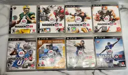 lot of eight PS3 madden games