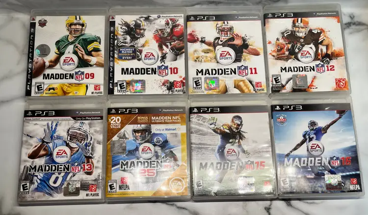 lot of eight PS3 madden games