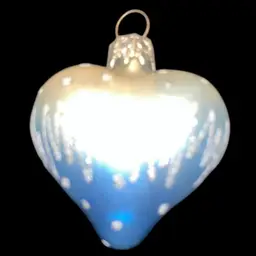 Vintage Heart Blown Glass Mercury Ornament