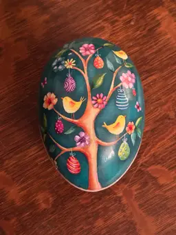 Vintage German Paper Easter Egg Container Nestler