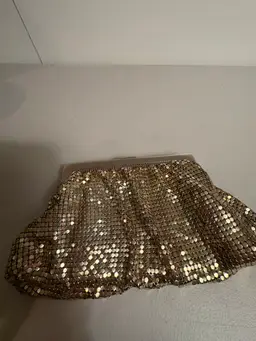 Vintage Whiting & Davis Gold Mesh Evening Bag Coin Purse