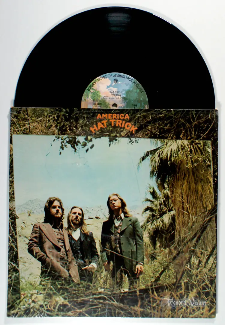 America - Hat Trick (1973) Vinyl LP • Muskrat Love