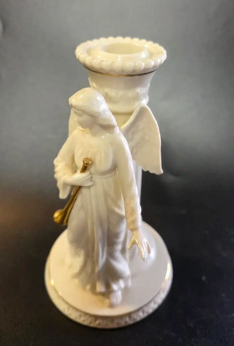 Lenox angel candlesticks pair