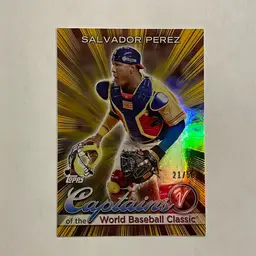 Salvador Perez 2023 Topps World Baseball Classic Captains Gold /50 Kansas City Royals