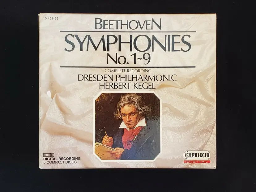 BEETHOVEN Symphonies 1-9 Capriccio 5 CD Set DRESDEN PHILHARMONIC / HERBERT KEGEL