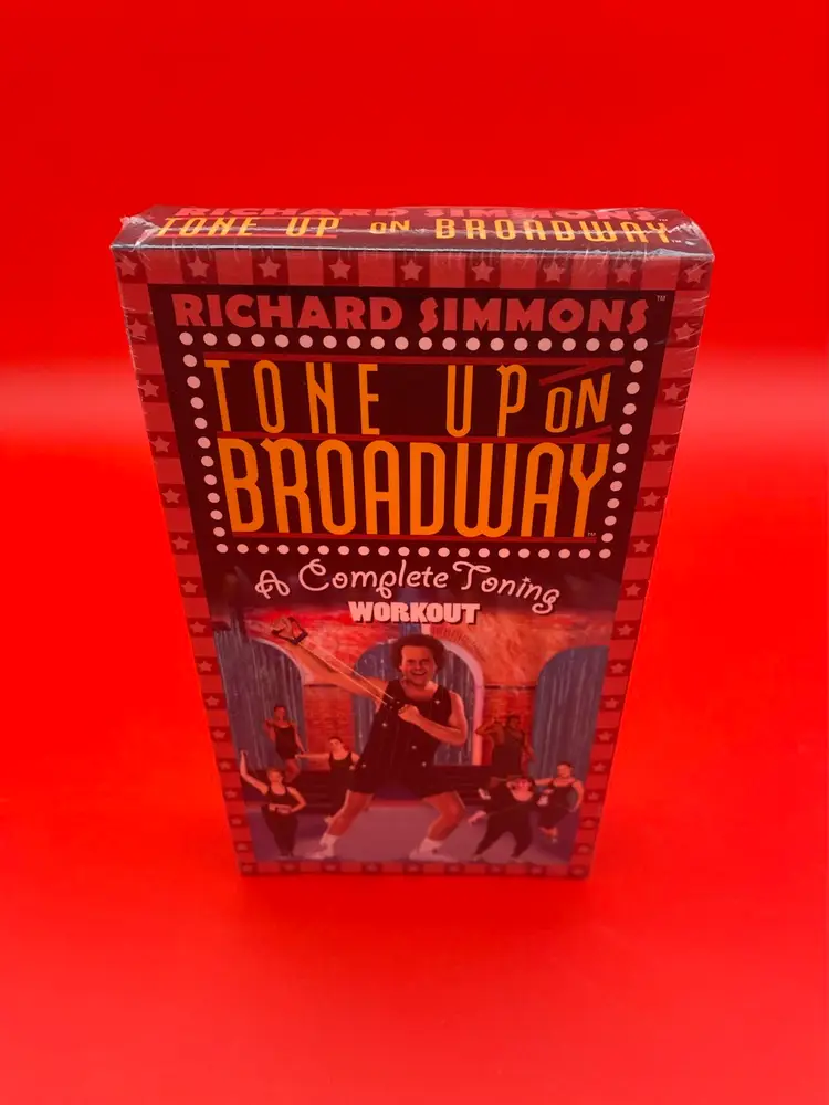 Richard Simmons Tone Up on Broadway Complete Toning Workout VHS - Sealed 2000