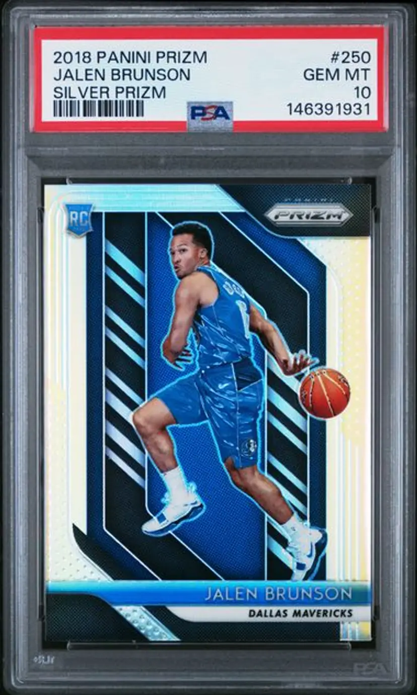 2018 PANINI PRIZM 250 JALEN BRUNSON SILVER PRIZM PSA 10