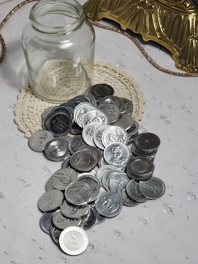 A jar of Shell game tokens!