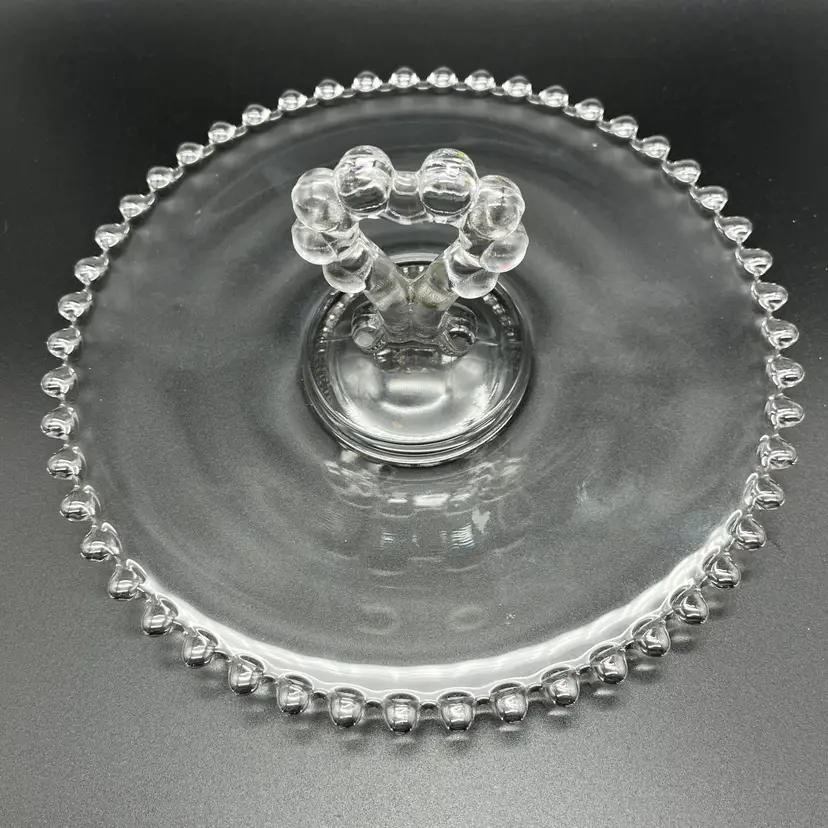 Imperial Glass Company Heart Handled - Tidbit Dish Candy Tray