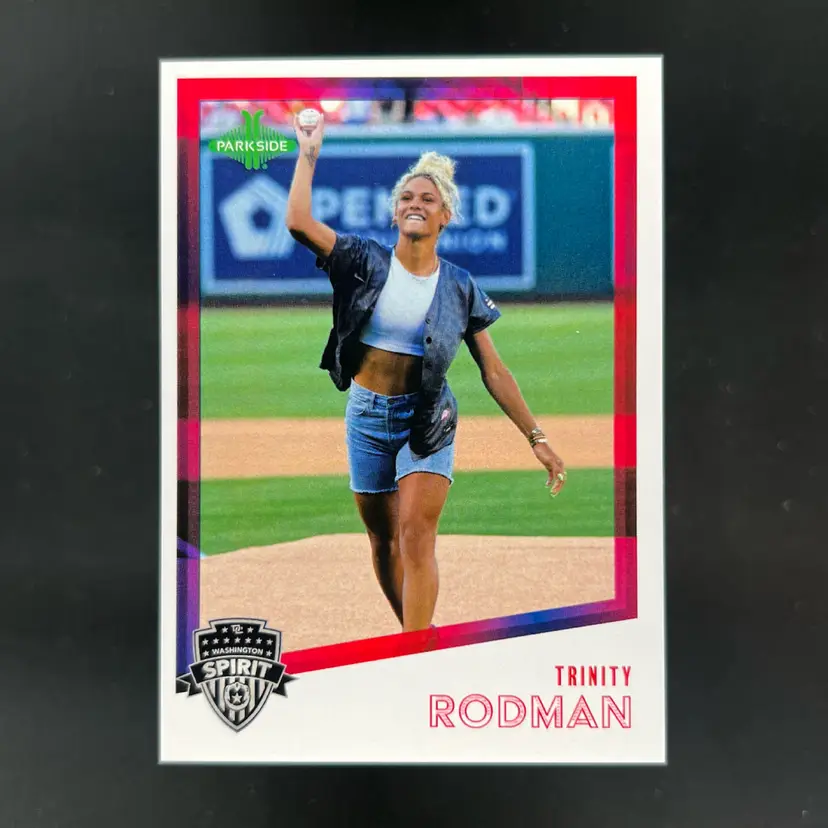 Trinity Rodman 2023 Parkside NWSL Vol 1 Image Variation SP Washington Spirit Soccer Card
