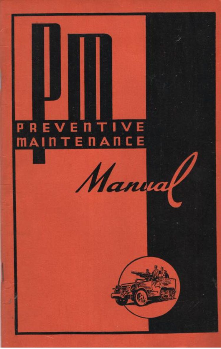 1942 Army Vehicles Preventive Maintenance Manual Keep Em Rolling Washington Infantry Journal