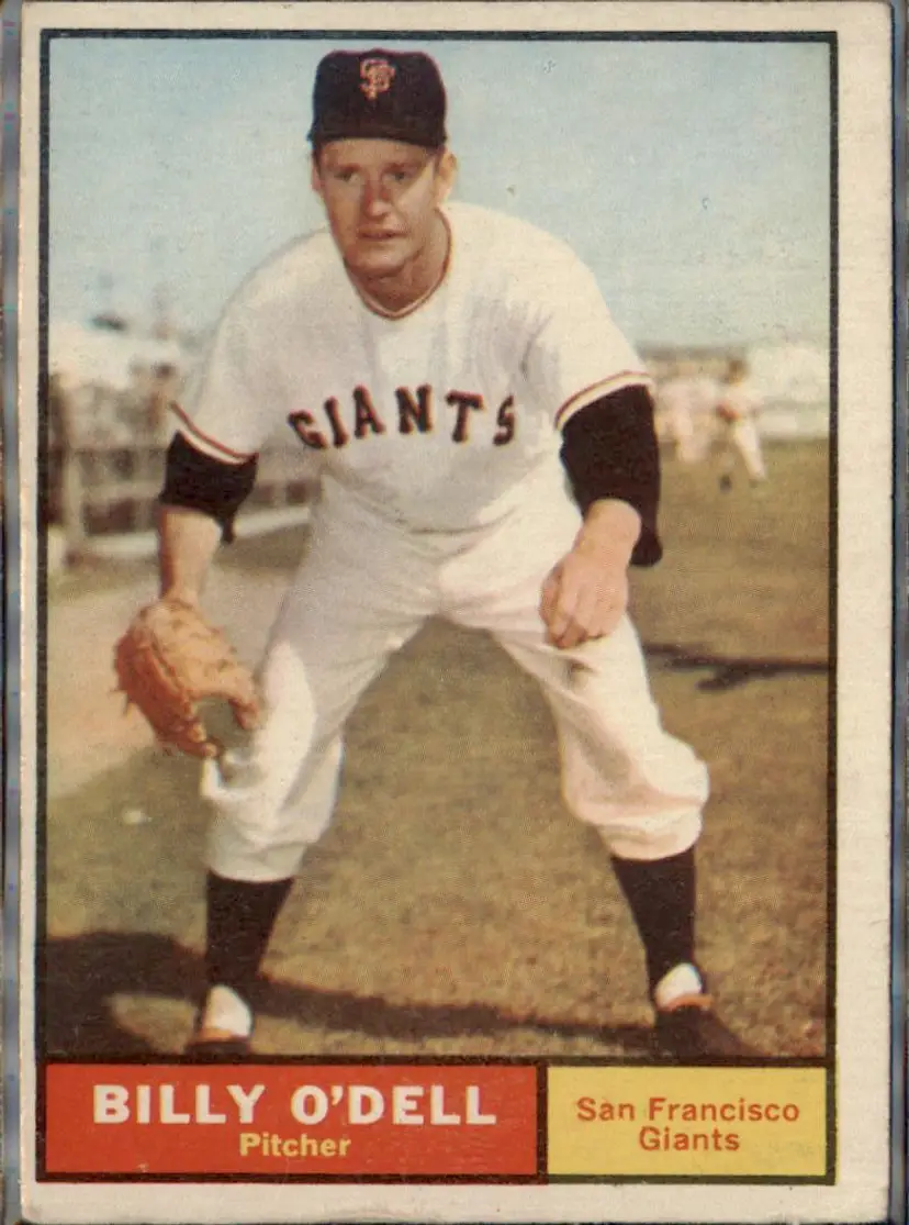 1961 Topps #96 Billy O'Dell - ( ) - San Francisco Giants