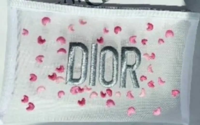 Dior Pink Petals Mesh Cosmetic Pouch