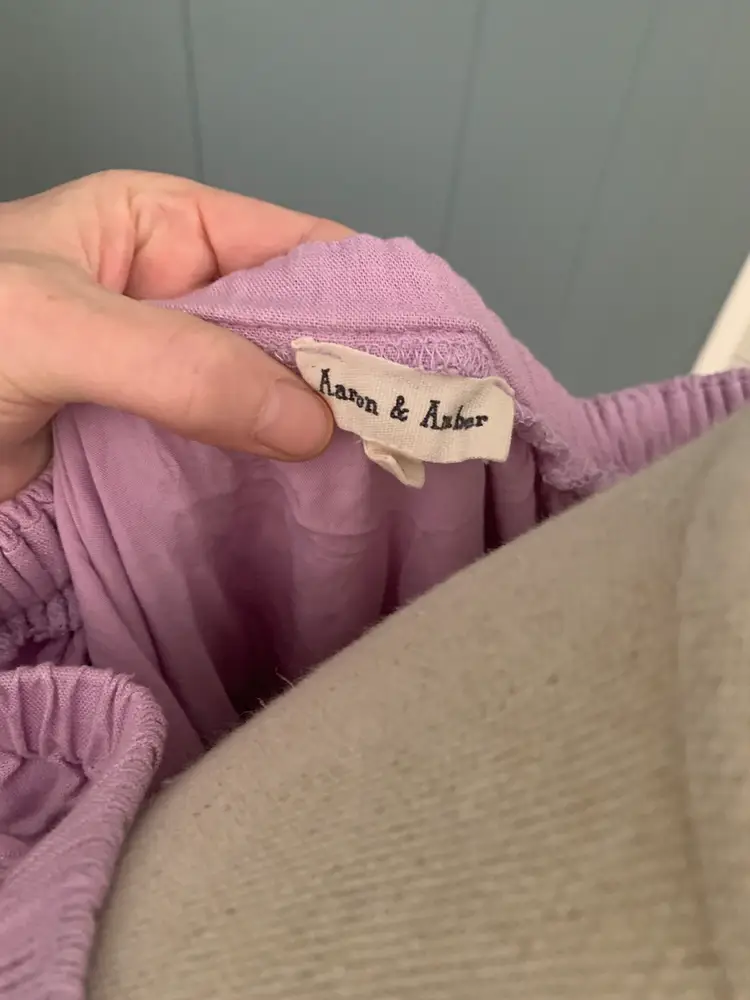 Linen Lavender Flowy Dress