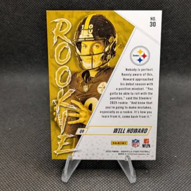 Will Howard 2025 Panini Rookies & Stars Rookie RC #30 - Pittsburgh Steelers