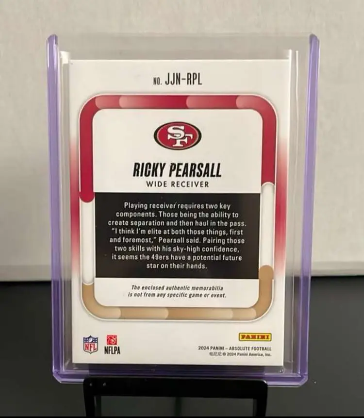 2024 Panini Absolute Ricky Pearsall Jumbo Patch /49